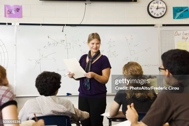 High School Math Classroom Photos and Premium High Res Pictures - Getty ...