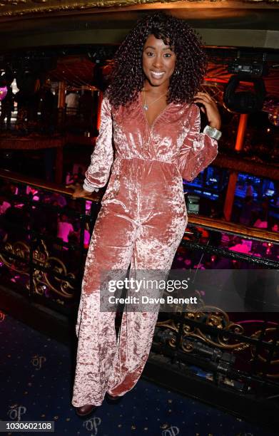 Scarlette Douglas attends a special screening of "The Bobby Brown Story" at Cafe de Paris on September 10, 2018 in London, England.