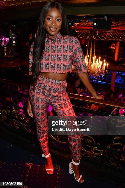 Odudu attends a special screening of "The Bobby Brown Story" at Cafe de Paris on September 10, 2018 in London, England.