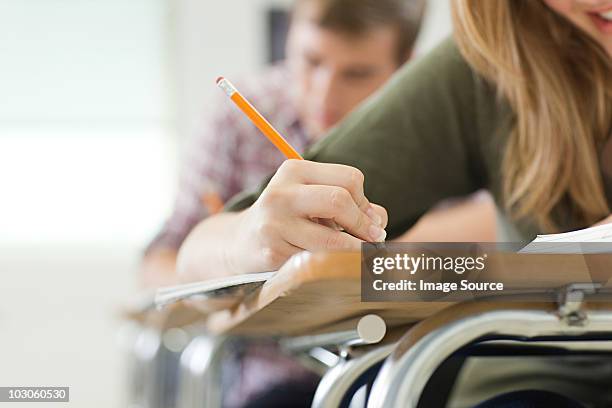 studious female high school student - high school bildbanksfoton och bilder