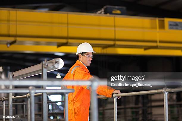 engineer in factory - rail worker stock pictures, royalty-free photos & images