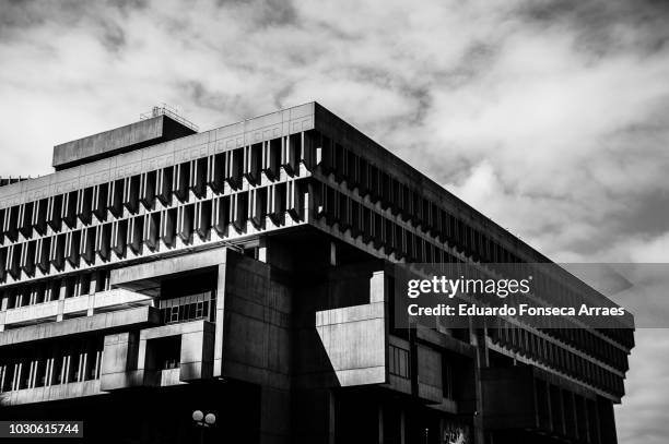 boston city hall - city hall plaza boston stock pictures, royalty-free photos & images