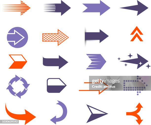 modern arrows - road maintenance infographic stock illustrations