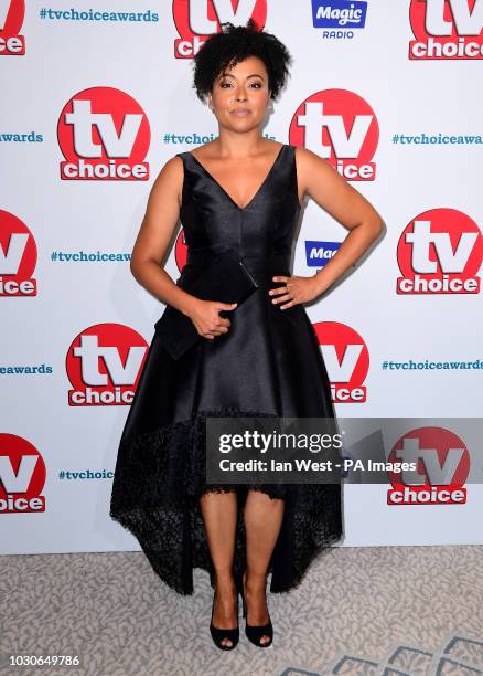 Jaye Jacobs attending the TV Choice Awards at the Dorchester Hotel, Park Lane, London