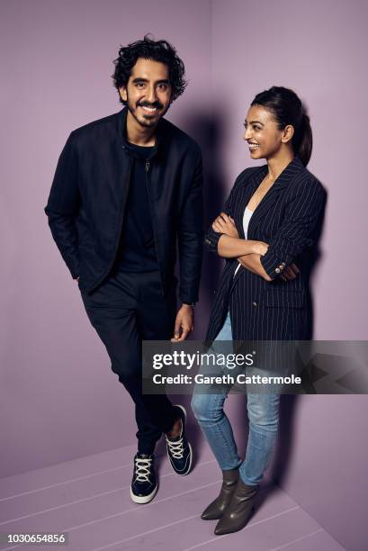 Actors Dev Patel and Radhika Apte from the film 'The Wedding Guest' pose for a portrait during the 2018 Toronto International Film Festival at...