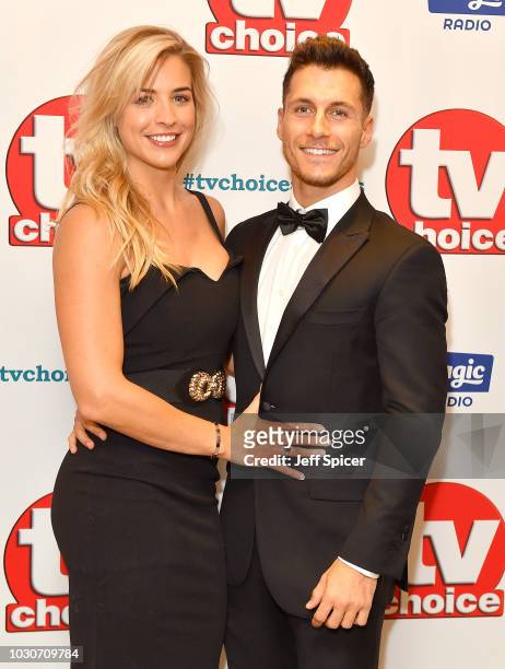 Gemma Atkinson and Gorka Marquez attend the TV Choice Awards at The Dorchester on September 10, 2018 in London, England.