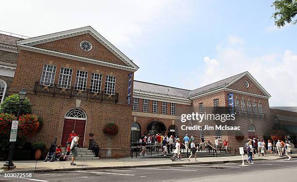 The Baseball Hall Of Fame and Museum is seen during induction weekend on July 24, 2010 in Cooperstown, New York.