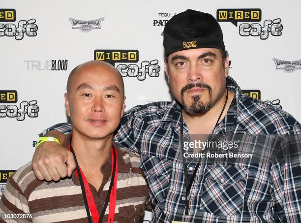 Actors C.S. Lee and David Zayas attends Day 3 of the WIRED Cafe at Comic-Con 2010 held at the Omni Hotel on July 24, 2010 in San Diego, California.