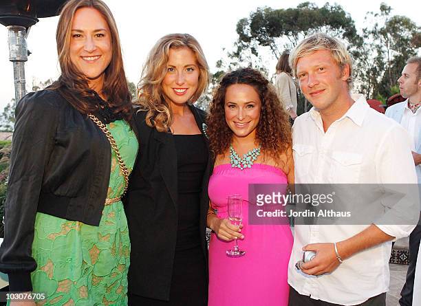 Sara Logan, Hester Vanhooven, Sari Tuschman, and Ashley Barrett attend Los Angeles Confidential Magazine Hosts An Evening at The CC Skye Beach House...