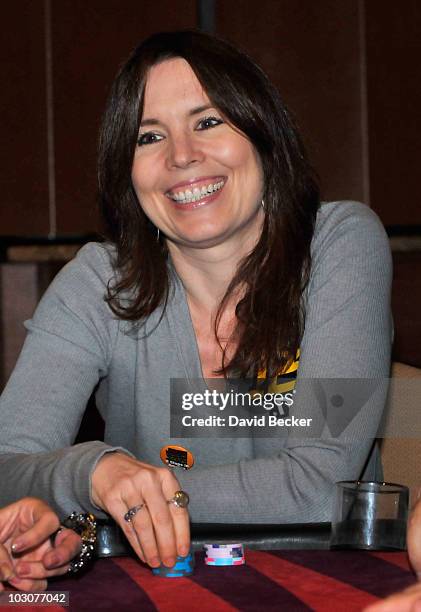 Professonal poker player Annie Duke during the Annual Shawn Marion Foundation Poker Tournament at The Palms Casino Resort on July 24, 2010 in Las...