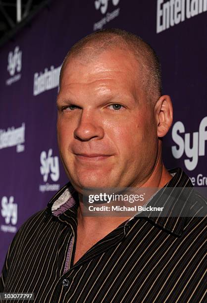 Wrestler Kane attends the EW and SyFy party during Comic-Con 2010 at Hotel Solamar on July 24, 2010 in San Diego, California.
