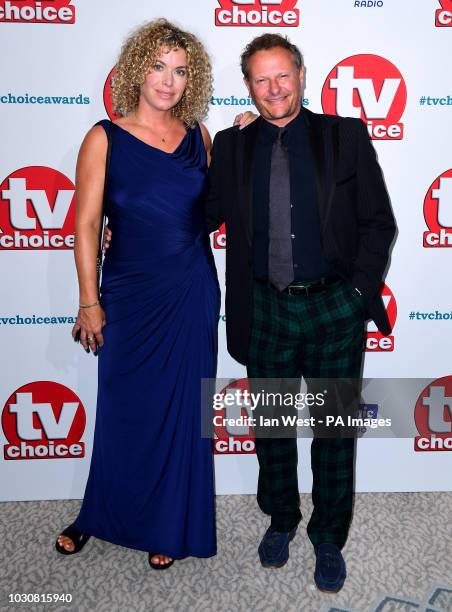 Neil Stuke and Sally Ann Stuke attending the TV Choice Awards at the Dorchester Hotel, Park Lane, London