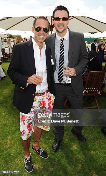 Justin Ryan and Colin McAllister attend the Cartier International Polo Day at Guards Polo Club on July 25, 2010 in Egham, England.