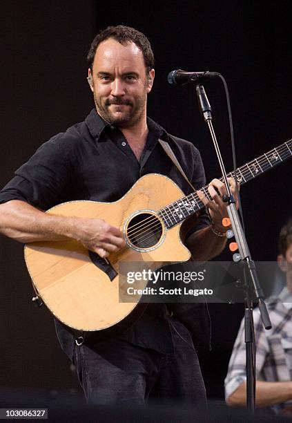 Dave Matthews of the Dave Matthews Band performs the 2010 Hullabalou Music Festival at Churchill Downs on July 25, 2010 in Louisville, Kentucky.