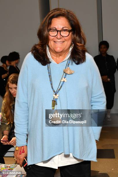 Fern Mallis attends the Libertine front row during New York Fashion Week: The Shows at Gallery II at Spring Studios on September 10, 2018 in New York...