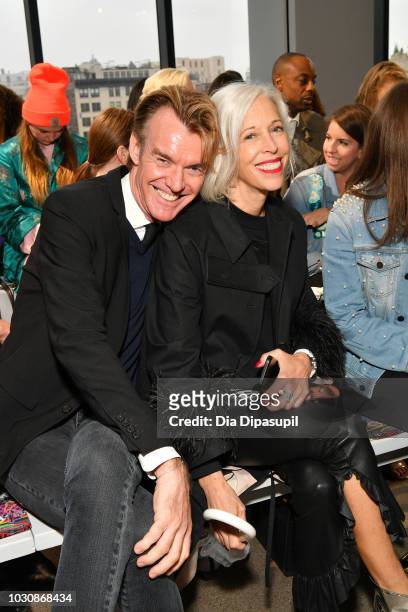 Ken Downing and Linda Fargo attend the Libertine front row during New York Fashion Week: The Shows at Gallery II at Spring Studios on September 10,...