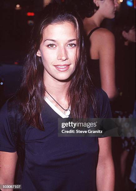Brooke Langton at a red-carpet event, showcasing her talent and charm
