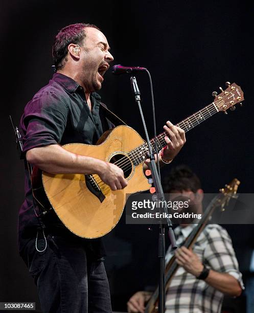Dave Matthews Band performs during Day 3 of the 2010 Hullabalou Music Festival at Churchill Downs on July 25, 2010 in Louisville, Kentucky.