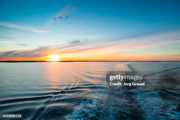 baltic sea sunset - baltic sea stock pictures, royalty-free photos & images