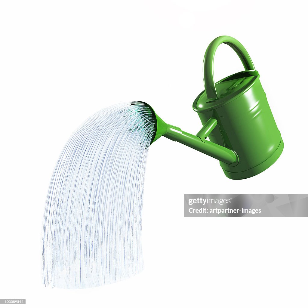 Watering Can Pouring Water