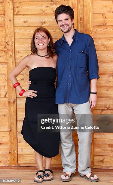 Silvana Pirone and Luigi Imperato attend a photocall during Giffoni Experience 2010 on July 25, 2010 in Giffoni Valle Piana, Italy.