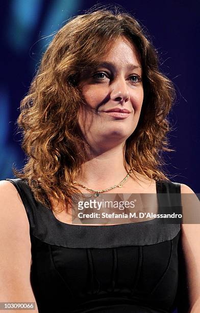 Actress Giovanna Mezzogiorno attends the 'Vittorio Mezzogiorno Award' during the Giffoni Experience 2010 on July 25, 2010 in Giffoni Valle Piana,...
