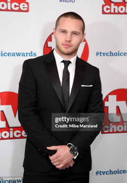 Danny Walters attends the TV Choice Awards at The Dorchester on September 10, 2018 in London, England.