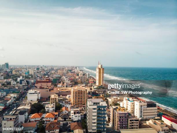 drone photo of colombo city, sri lanka - colombo stock pictures, royalty-free photos & images