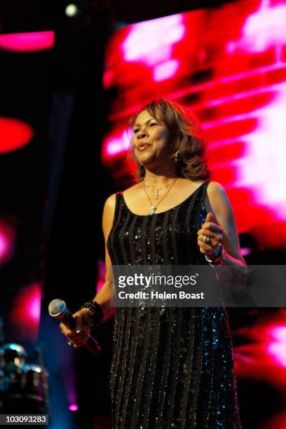 Candi Staton performs on stage for Defected In The House on July 23, 2010 in London, England.
