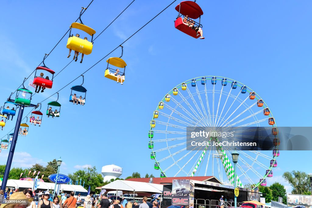 Fair Normal Rides Minnesota State Fair Rides And People High-Res Stock Photo - Getty Images