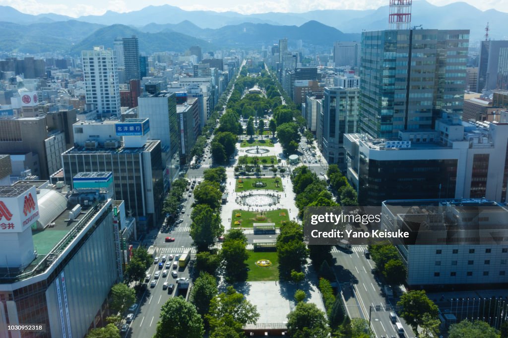 Odori Park, Sapporo, Hokkaido, Japan