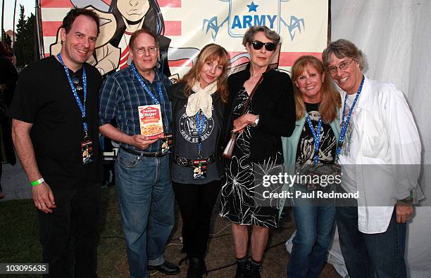 Writers and cast of "Rock 'n' Roll High School" Loren Lester, Russ Dvonch, Dey Young, Mary Woronov, PJ Soles and Richard Whitley attend the The 6th...
