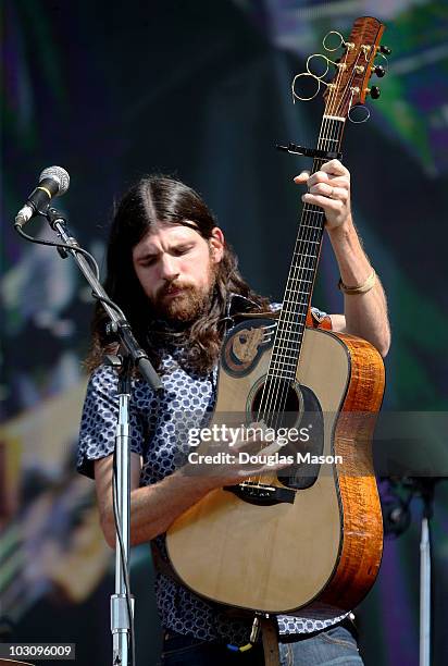 Seth Avett of The Avett Brothers performs during Day 3 of the 2010 Hullabalou Music Festival at Churchill Downs on July 25, 2010 in Louisville,...