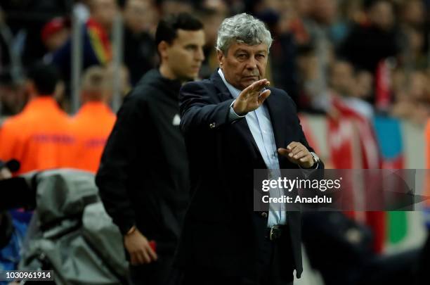 Head coach Mircea Lucescu of Turkey reacts during the UEFA Nations League, Group 2 of League B soccer match between Sweden and Turkey at Friends...