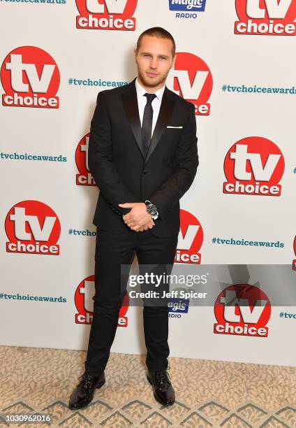 Danny Walters attends the TV Choice Awards at The Dorchester on September 10, 2018 in London, England.