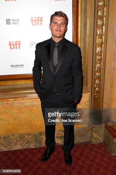 Chris Zylka attends the "The Death And Life Of John F. Donovan" premiere during 2018 Toronto International Film Festival at Winter Garden Theatre on...