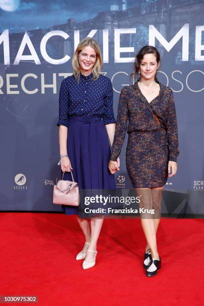 Rike Schmid and Anja Knauer during the 'Mackie Messer - Brechts Dreigroschenfilm' premiere at Zoo Palast on September 10, 2018 in Berlin, Germany.