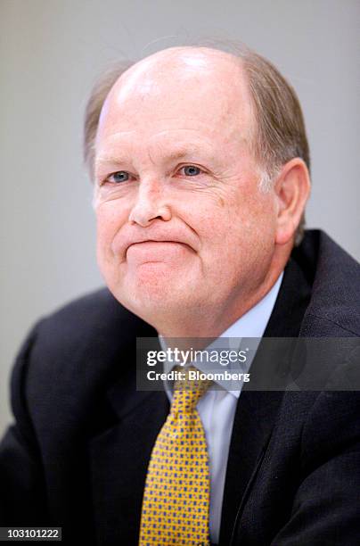 Charles Plosser, president of the Federal Reserve Bank of Philadelphia, speaks during an interview in Washington, D.C., U.S., on Monday, July 26,...