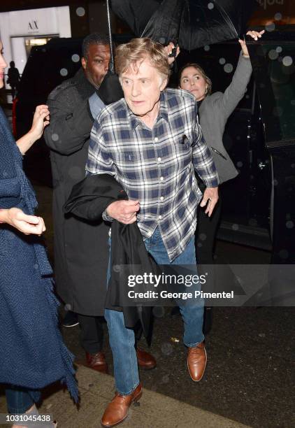 Robert Redford attends the "The Old Man & The Gun" premiere during 2018 Toronto International Film Festival at The Elgin on September 10, 2018 in...