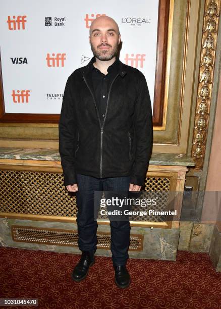 David Lowery attends the "The Old Man & The Gun" premiere during 2018 Toronto International Film Festival at The Elgin on September 10, 2018 in...