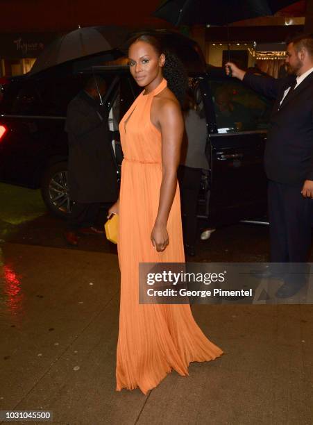 Tika Sumpter attends the "The Old Man & The Gun" premiere during 2018 Toronto International Film Festival at The Elgin on September 10, 2018 in...
