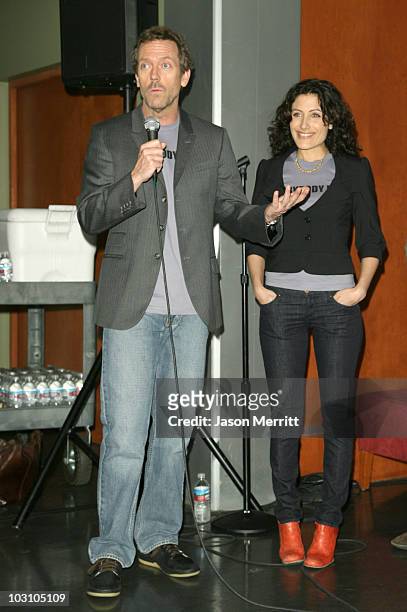 Hugh Laurie and Lisa Edelstein