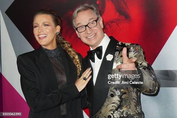 Blake Lively and Paul Feig attend the New York premiere of "A Simple Favor" at Museum of Modern Art on September 10, 2018 in New York City.