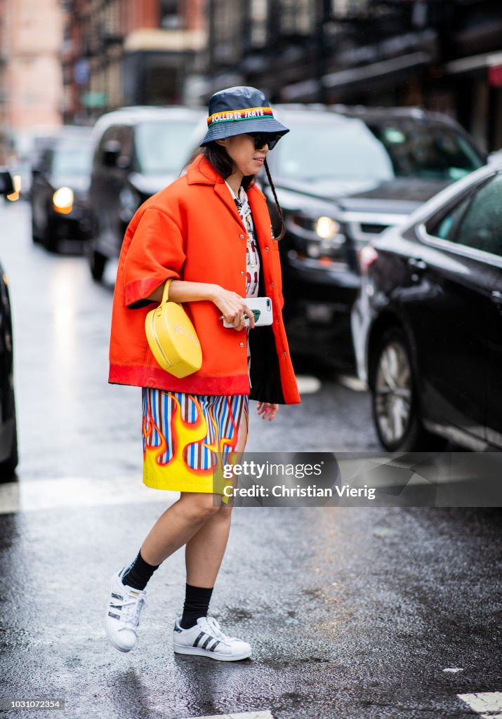 Street Style - New York Fashion Week September 2018 - Day 6