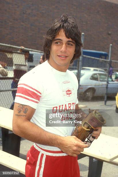 Tony Danza at a celebrity baseball game