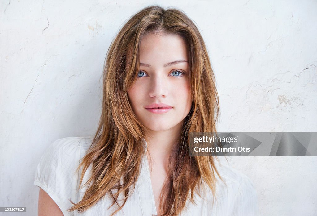 Natural beauty portrait of young woman