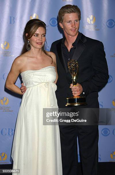 Amelia Heinle and Thad Luckinbill of "The Young and the Restless," winner Outstanding Drama Series