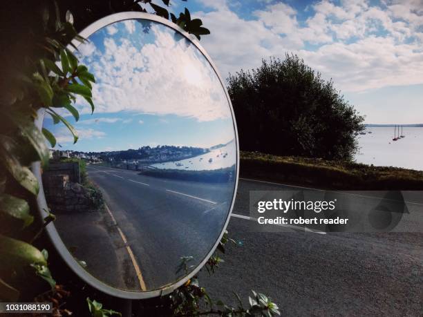 convex safety driveway mirror - backa bildbanksfoton och bilder