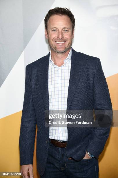 Chris Harrison attends the New York premier of "A Simple Favor" at Museum of Modern Art on September 10, 2018 in New York City.