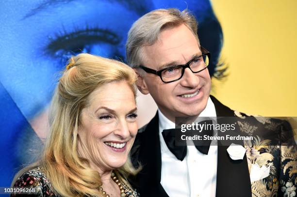 Laurie Feig and Paul Feig attend the New York premier of "A Simple Favor" at Museum of Modern Art on September 10, 2018 in New York City.